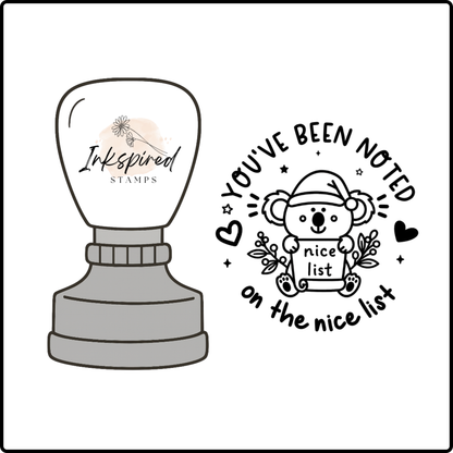 You've Been Noted On the Nice List Stamp