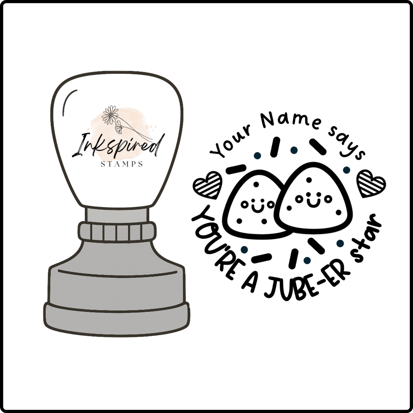You're A Jube-er Star! Personalised Stamp