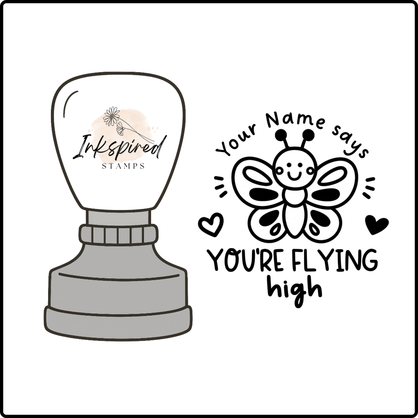 You're Flying High Personalised Stamp